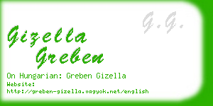 gizella greben business card